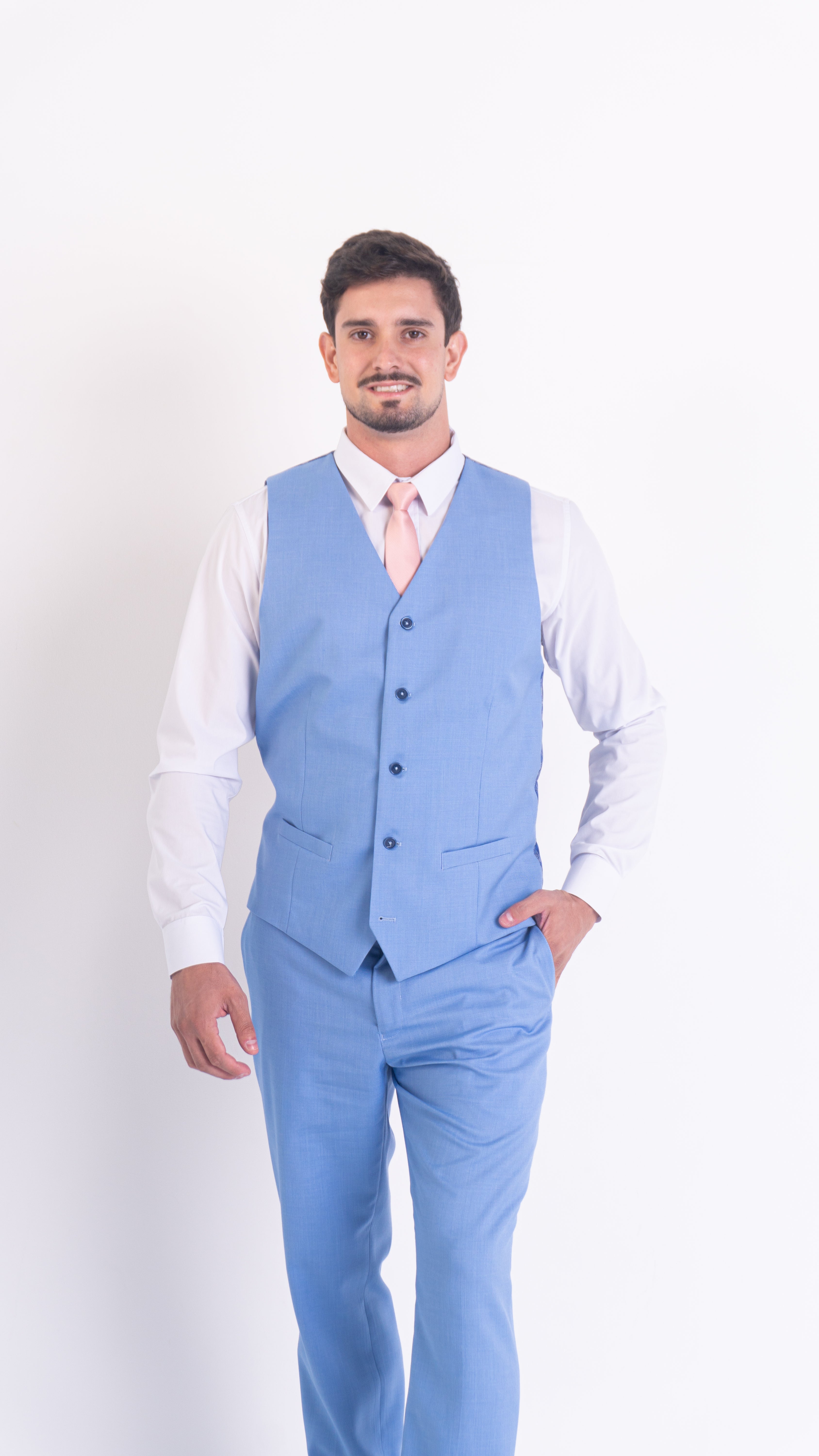 Calça Social Azul