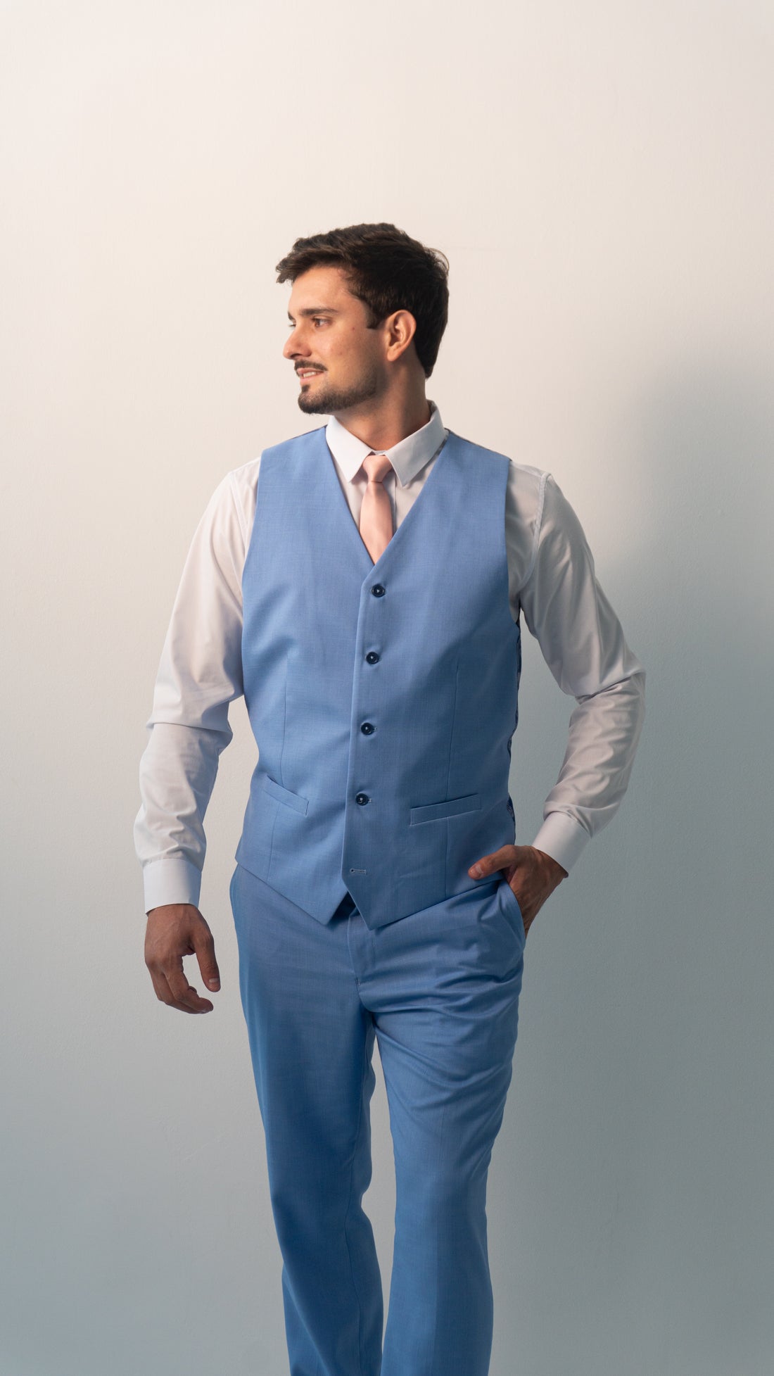 Calça Social Azul