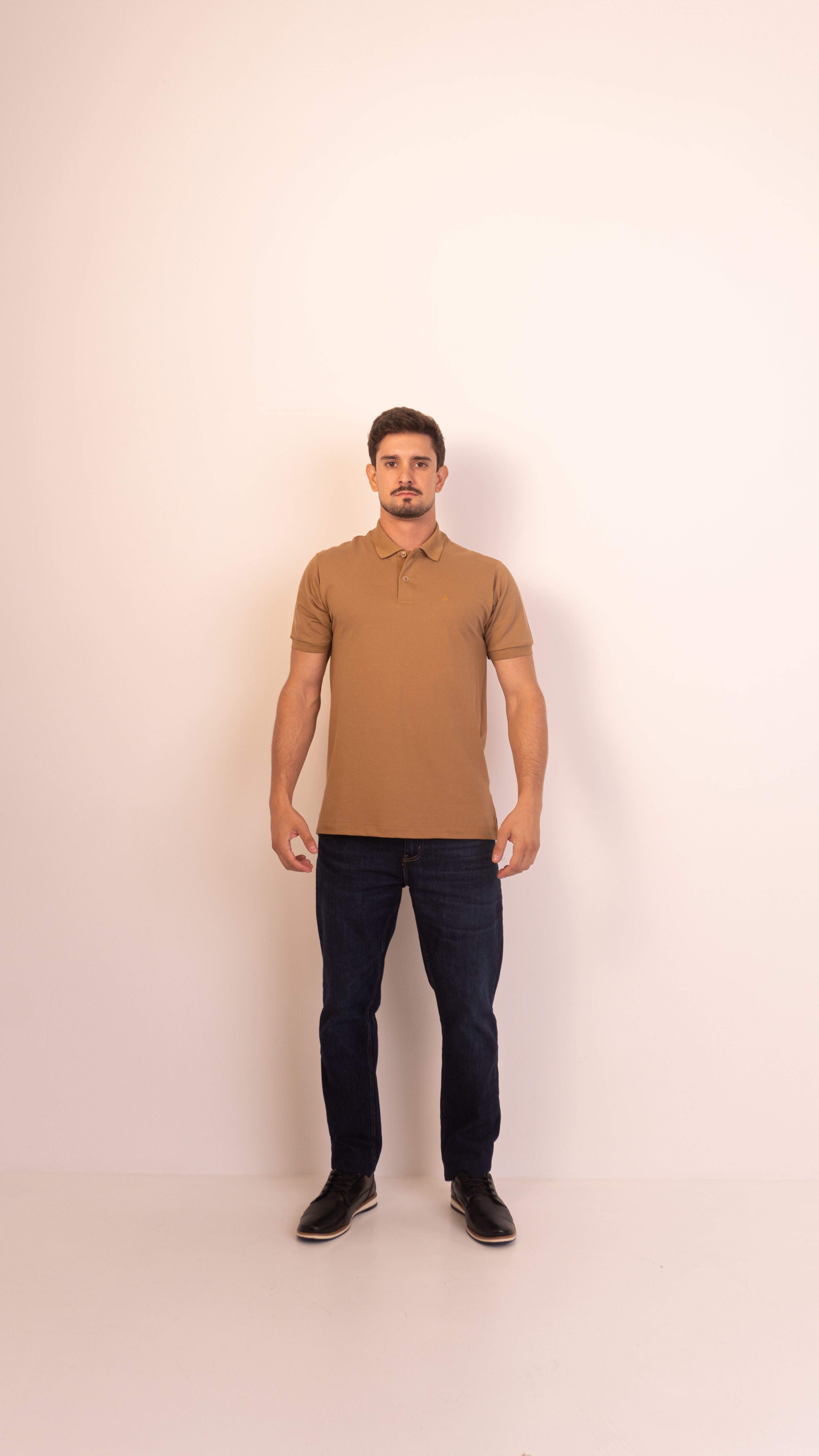 Camisa Polo Areia