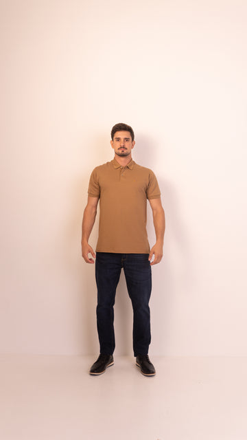 Camisa Polo Areia